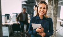 woman looking forward