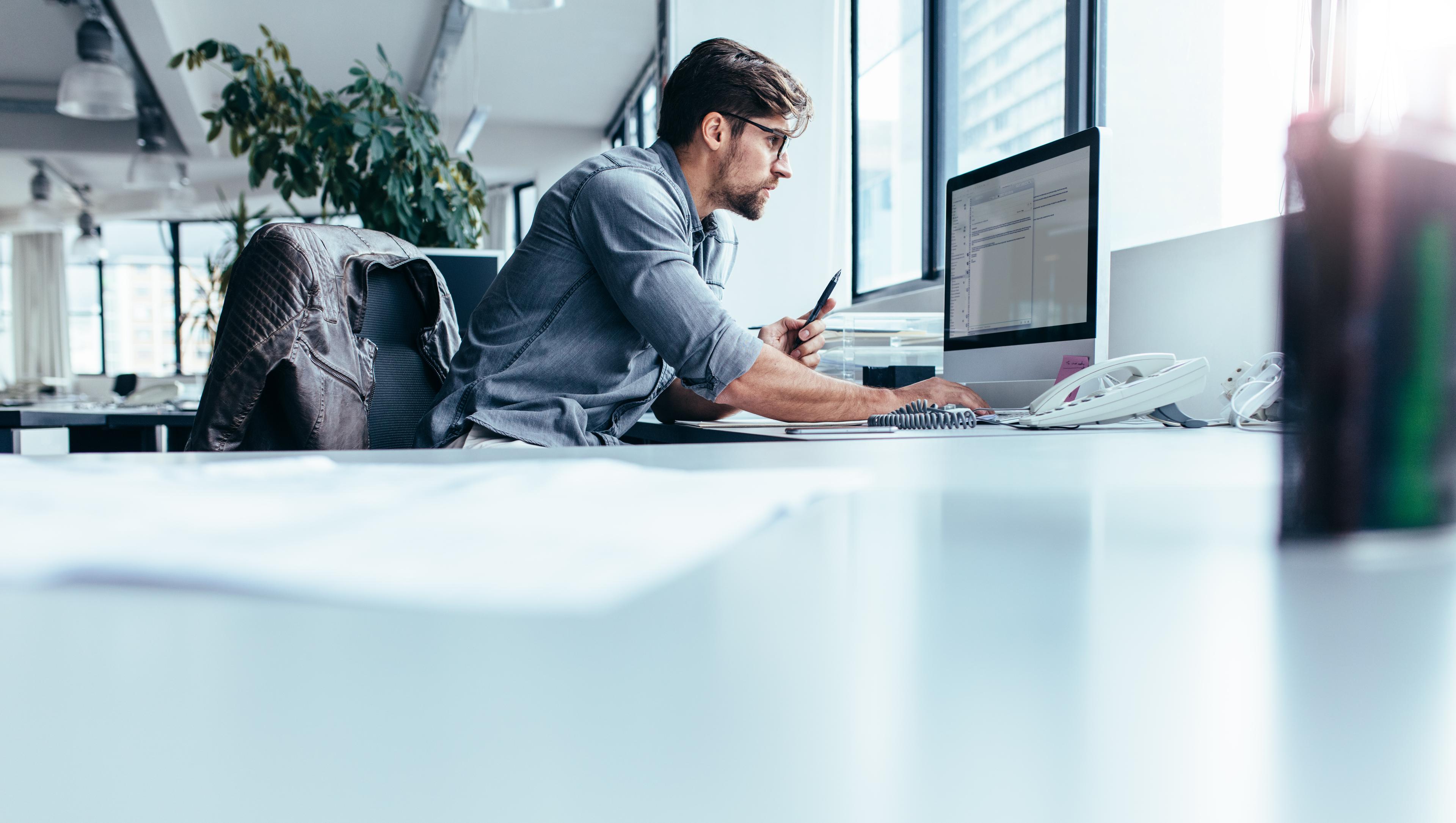 men using a computer